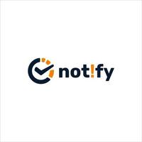 Modern Notify Logo design vector