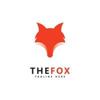 Fox logo icon design vector template