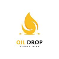 Oil drop Logo Template vector illustration design