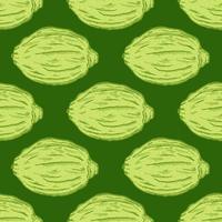 Seamless pattern engraved lemons. Vintage background citrus fruit in hand drawn style. Whole lemon or lime sketch. vector