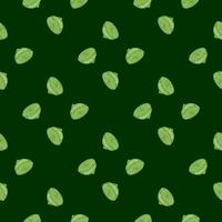 Seamless pattern lemon half engraving. Vintage background of citrus fruits in hand drawn style. vector