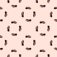 Seamless pattern with modern sneakers. Background with shoes for active lifestyle in doodle style. vector