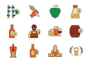 icono de cerveza artesanal vector