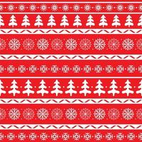 Winter seamless pattern with Christmas trees and snowflakes. Holiday print for fabric and paper. Flat illustration in Scandinavian style. vector