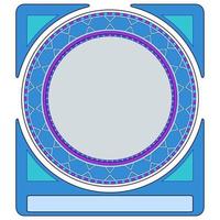 Art deco circle border.Retro style illustration vector.Isolated on white background.Website banner concept. vector