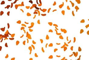 Light Yellow, Orange vector backdrop with abstract shapes.