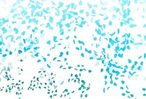 Light blue, green vector template with memphis shapes.