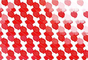 Light Red vector pattern with bubble shapes.