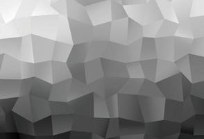 Fondo abstracto de polígono de vector gris plateado claro.