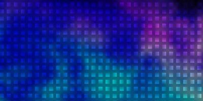 Dark Pink, Blue vector background with rectangles.