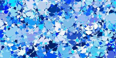 Light BLUE vector background with polygonal forms.