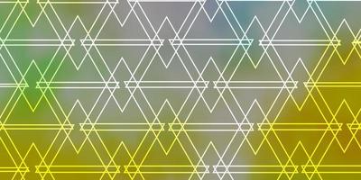 Light Multicolor vector backdrop with lines, triangles.