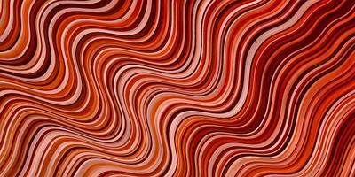 Light Orange vector texture with curves.