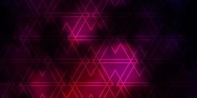 Fondo de vector púrpura oscuro con triángulos.
