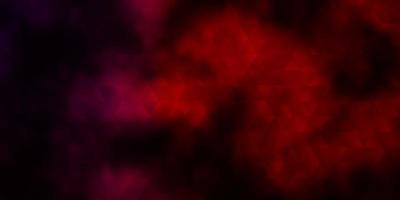 Dark Red vector backdrop with lines, triangles.