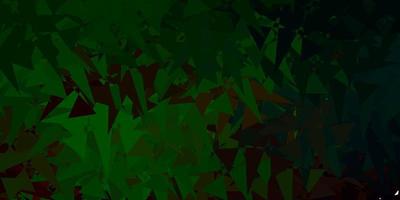 Dark Green vector pattern with abstract shapes.