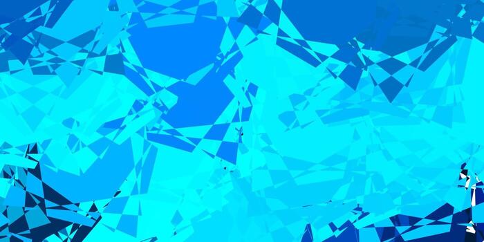 Light BLUE vector background with polygonal forms.