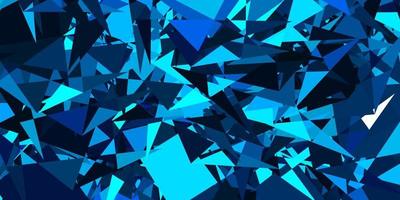 Dark BLUE vector texture with random triangles.