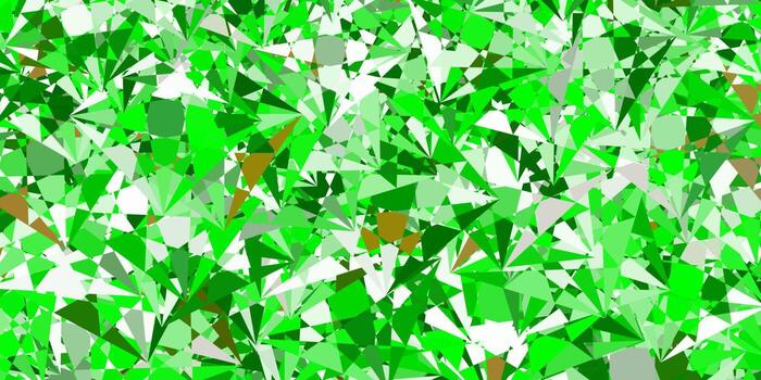 Light Green, Yellow vector background with triangles.