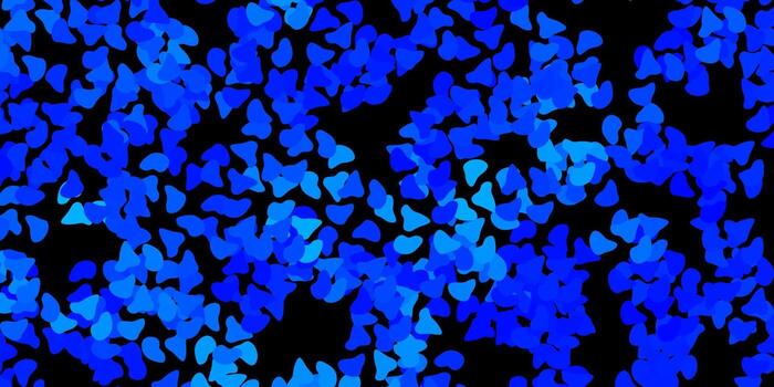 Dark blue vector template with abstract forms.