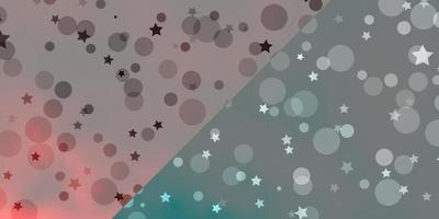 Vector background with circles, stars.