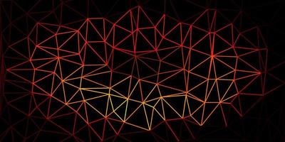 Dark orange vector poly triangle template.