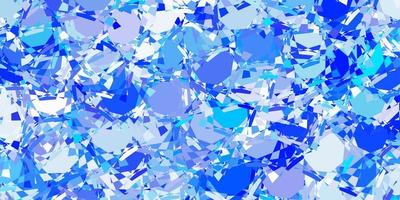 Light BLUE vector background with polygonal forms.