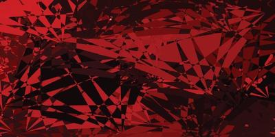 Dark Orange vector backdrop with chaotic shapes.