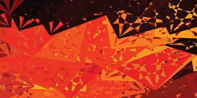 Dark Orange vector layout with triangle forms.