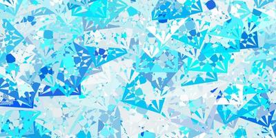 Light BLUE vector background with triangles.