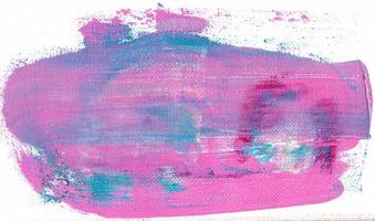 Artist's palette with mixed oil paints, macro, colorful stroke texture on canvas, abstract art background photo