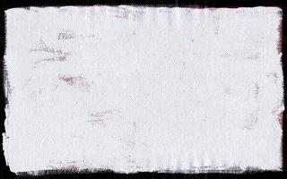 textura de escaneo de lienzo realista con marco negro. grunge áspera textura de grano angustiado. foto