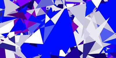 Light Pink, Blue vector background with polygonal forms.