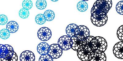 Light BLUE vector template with circles.