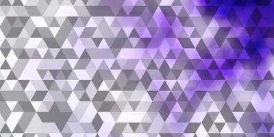 Light Purple vector background with triangles.