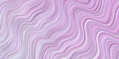 Light Purple, Pink vector template with curved lines.