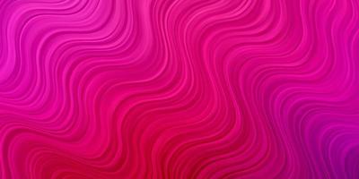 Light Purple, Pink vector pattern with curves.