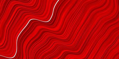 Light Red vector pattern with curves.