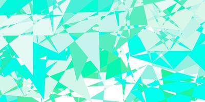 Light Green vector background with triangles.