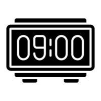 Digital Clock Line Icon vector