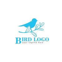 Bird in Branch Logo Design vector