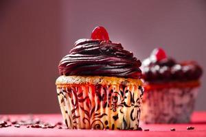 CupCake with chocolate photo