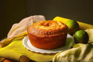 Orange Cake with fruits photo