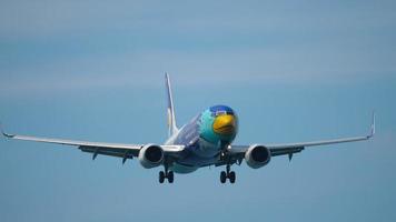 Airplane approaching at Phuket airport video