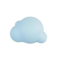 fluffy clouds in the sky. 3D illustration. photo