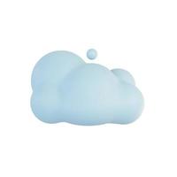 fluffy clouds in the sky. 3D illustration. photo