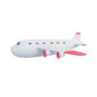 Passenger plane flying in the air. Holiday travel idea.3D Rendering. photo