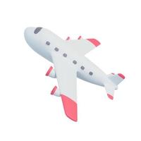 Passenger plane flying in the air. Holiday travel idea.3D Rendering. photo