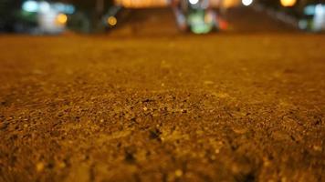 bright ground surface view at night photo