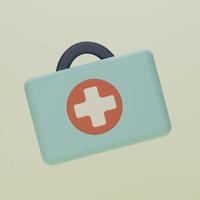 3D Cartoon Low Poly Medical Icon photo